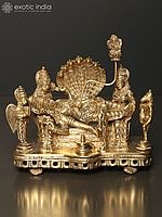 7" Shri Padmanabha Swamy (Lord Vishnu) | Brass Statue