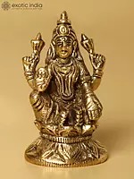 2" Small Blessing Goddess Lakshmi Brass Statue