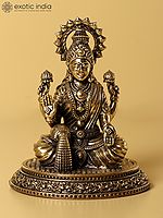 Small Fine Quality Goddess Dhana Lakshmi Brass Statue