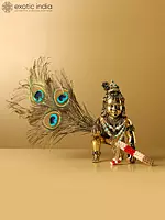 Superfine Laddu Gopal Brass Statue (Multiple Sizes)
