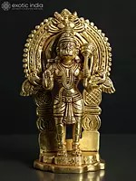 8" Temple Hanuman | Brass Statue