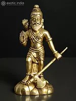 7" Lord Parashurama | Brass Statue