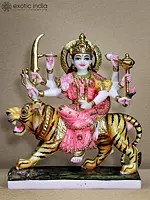 15" Goddess Durga Idol For Home And Temple