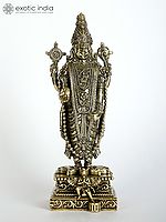 Superfine Lord Tirupati Balaji Idol with Garuda at Bottom | Venkateshvara Brass Statue (Multiple Sizes)