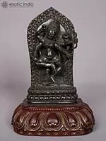 9" Superfine Goddess Kurukulla Black Stone Idol | Tibetan Buddhist Deity Statue