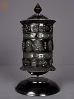 12" Buddhist Prayer Wheel from Nepal