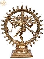 13" Dancing Shiva (Nataraja) Panchaloha Bronze Statue from Swamimalai | Madhuchista Vidhana (Lost-Wax)