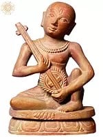 6" Spiritual Leader Chaitanya Mahaprabhu Playing Sitar