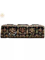 36" Large Wooden Different Forms of Lord Ganesha Wall Panel