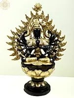 16" Japanese Durga (Juntei Kannon or Chandi) In Brass | Handmade