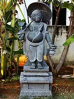 Monumental Granite Vamana Incarnation of Lord Vishnu Statue
