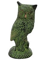 Goddess Lakshmi's Owl Pechaka Brass Statue