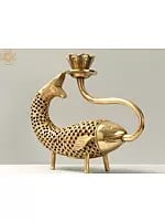 6'' Designer Fish Incence Burner | Brass