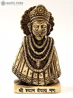6" Lord Khatu Shyam Ji Brass Statue
