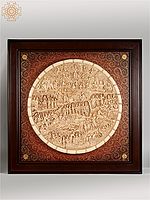 42" Large Lord Rama's Life Story | Wood and Resin Wall Hanging Frame