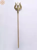 Lord Shiva's Trishul in Brass (Multiple Sizes)