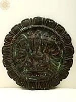 11" Five-Headed Ganesha Wall Hanging Plate in Brass | Handmade | Made in India