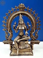 10" Brass Goddess Bhuvaneshvari | Lakshmi