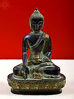 5" The Buddha - Tibetan Buddhist In Brass | Handmade | Made In India