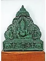 Sri Ganesha in the Paradisiacal "Imperial Gemstone" Jade (Large Statue)