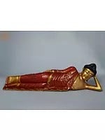 41" Large Wooden Sleeping Buddha