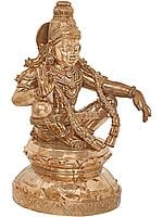 19" Ayyappan - A Saint Revered as Incarnation of Dharma | Handmade | Madhuchista Vidhana (Lost-Wax) | Panchaloha Bronze from Swamimalai