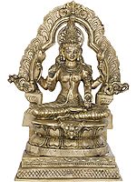 22" Goddess Lakshmi as Padmavati In Brass | Handmade | Made In India