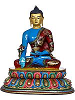 Medicine Buddha - Tibetan Buddhist (Made in Nepal)