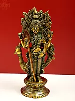 9" Karttikeya - The Warrior Son of Shiva In Brass | Handmade | Made In India