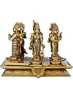 6" Brass Navagraha (Nine Planets) Deities Statues | Handmade | Made in India