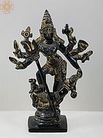 4" Mahishasura-Mardini Goddess Durga Idol In Brass | Handmade