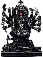Devi Mahakali Wields Multiple Weapons