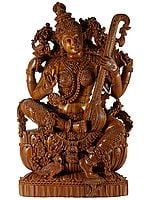 Embellished Maa Saraswati in a Superfine Quality