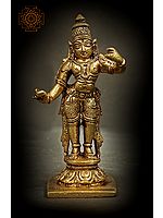 4" Small Size Lord Rama In Brass | Handmade | Made In India
