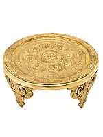 Designer Floral Ritual Chowki (Pedestal)