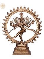 27" Nataraja | Handmade | Madhuchista Vidhana (Lost-Wax) | Panchaloha Bronze from Swamimalai