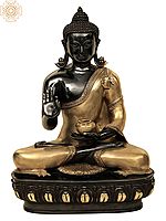 21" Gautam Buddha Preaching His Dharma | Brass Buddha Statue | Handmade | Made In India