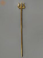 Large Shiva's Trident / Trishul in Brass | Handmade | Made in India