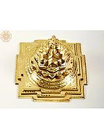 Brass Sri Yantra Idol | Handmade Maha Meru Statue