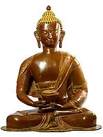 28" Large Size Yoga-murti Buddha In Brass | Handmade | Made In India