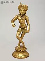 11" Katyavalambitamurti Shiva In Brass | Handmade | Made In India