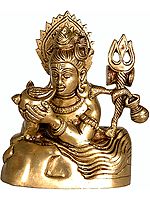 6" Neelkanth Shiva In Brass | Handmade | Made In India