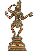11" Dancing Lord Shiva In Brass | Handmade | Made In India