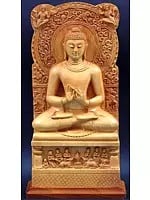 Sarnath Buddha Kaima Wood Sculpture