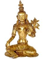 Savior Goddess Green Tara - Buddhist Statue