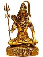 18" Gangadhara Shiva In Brass | Handmade | Made In India