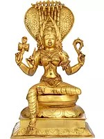 19" Awesome Goddess Mariamman In Brass | Handmade | Made In India