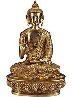 Tibetan Buddhist God Medicine Buddha Brass Sculpture | Handmade | Made in India