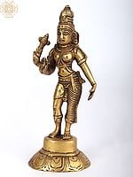 6" Ardhanarishvara Idol (Shiva-Shakti) in Brass | Handmade | Made in India