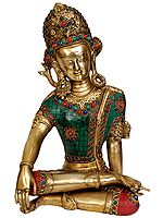 14" Bhagawan Indra In Brass | Handmade | Made In India